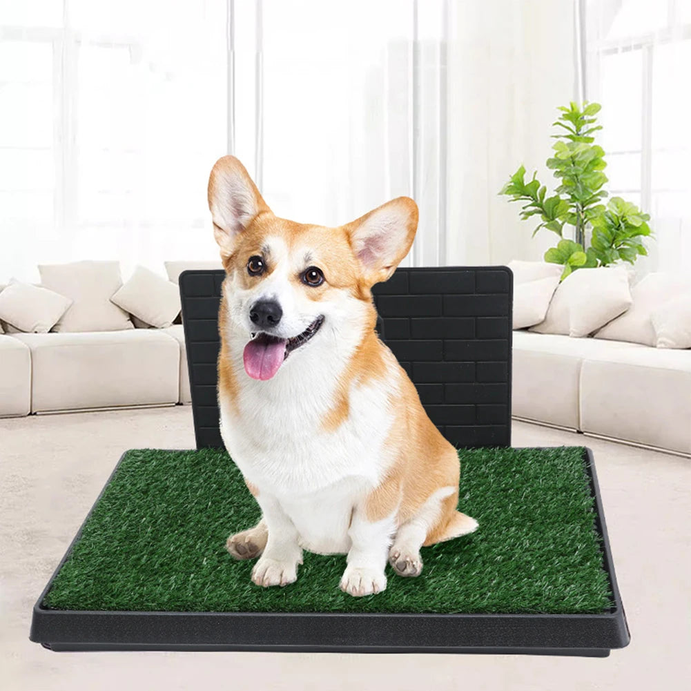 Dog Poop Toilet Mat Artificial Grass Pee Pad Dog Grass Large Patch Washed Reusable Training Potty Indoor Puppy Pee Potty Tray