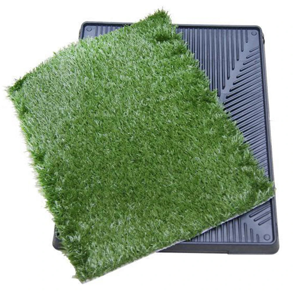 Dog Poop Toilet Mat Artificial Grass Pee Pad Dog Grass Large Patch Washed Reusable Training Potty Indoor Puppy Pee Potty Tray