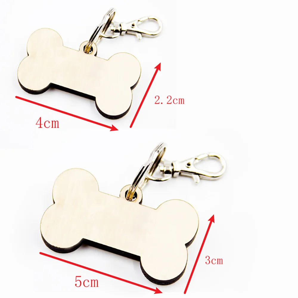 Custom Wooden Dog ID Tag