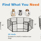 16 Panel Dog Playpen Indoor Pet Fence Exercise for Yard Gate Heavy Duty Crates with Doors Metal Dog Pen for Camping Outdoor