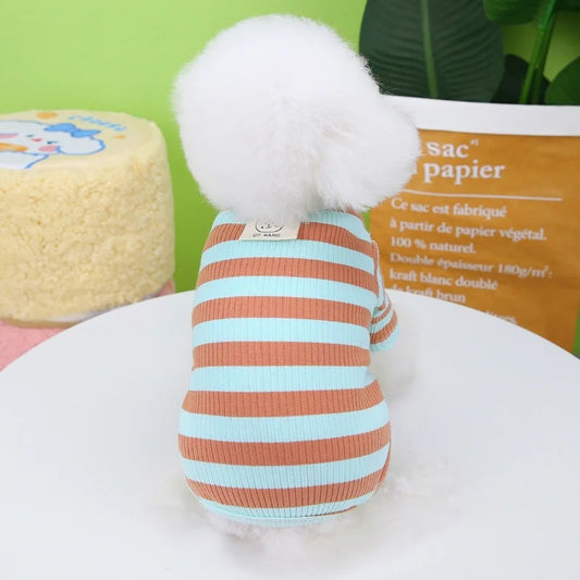 Pet Jumpsuits Fashion Striped