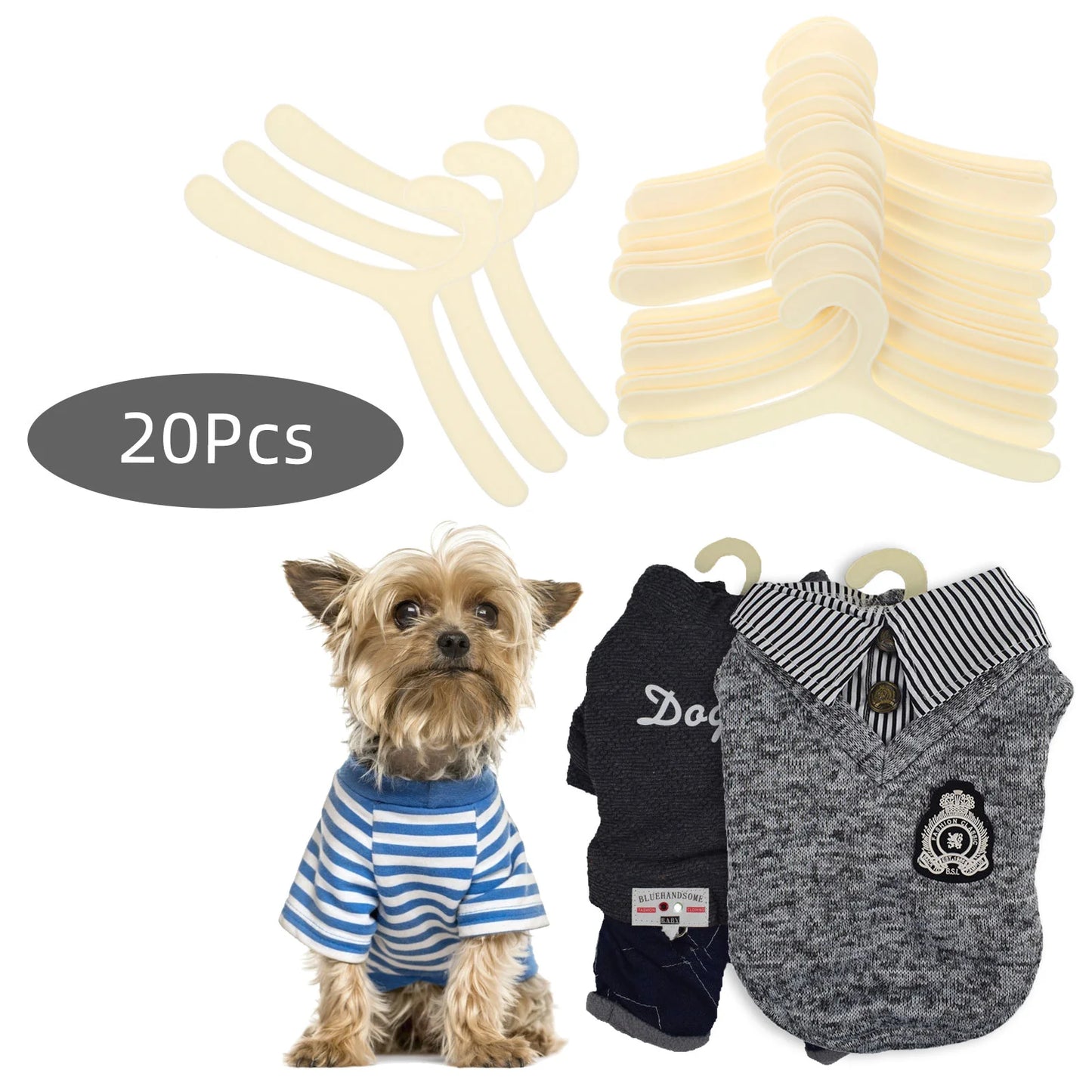 20pcs Pet Clothes Hanger