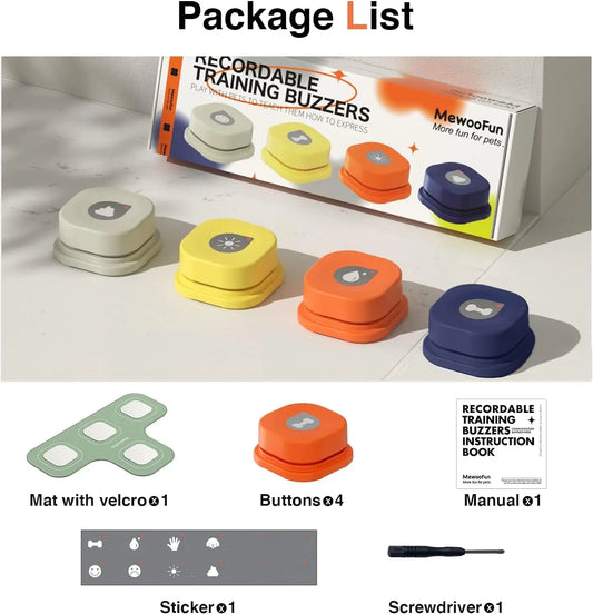 Dog Toy with Button Record Talking Pet Communication Vocal Training Interactive